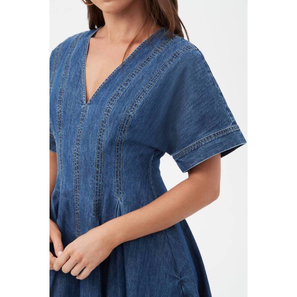 NEW TRINA TURK ashe midi dress in indigo - Picture 5 of 5